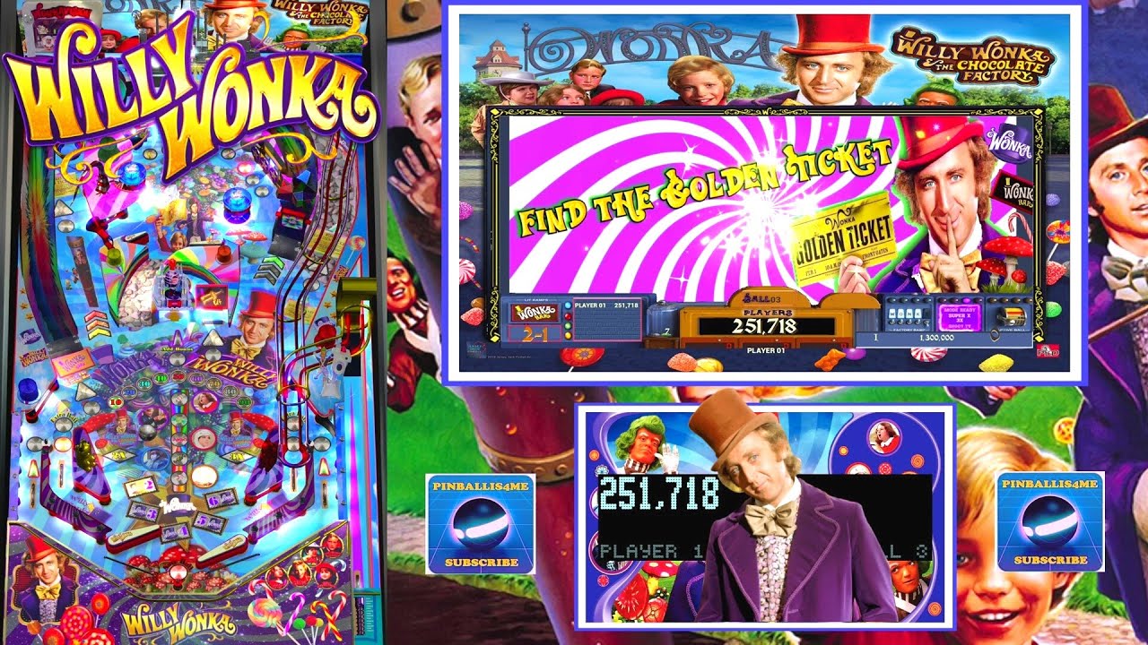 4K Willy Wonka Vpx & Pup Pack Visual Pinball Gameplay (3 Screen Setup)