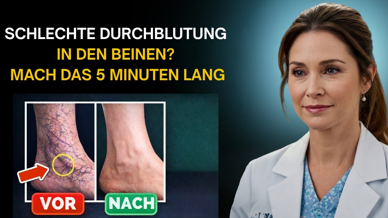Schlechte Durchblutung in den Beinen? 30-Sekunden-Test + 3 schnelle &Uuml;bungen zur Verbesserung