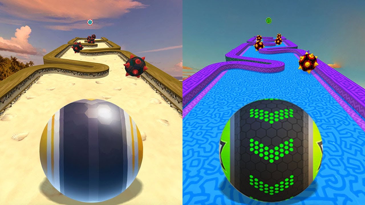 🌈Going Balls VS Action Balls,Rolling Ball Sky Escape,Rollance Adventure Ball,Rolling Balance Ball 3D