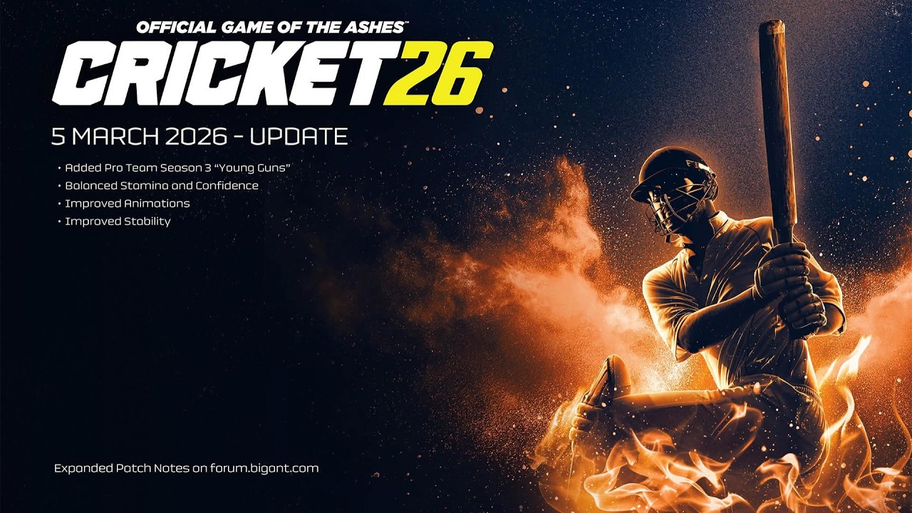 Cricket 26 Patch / Update : 5th March 2026