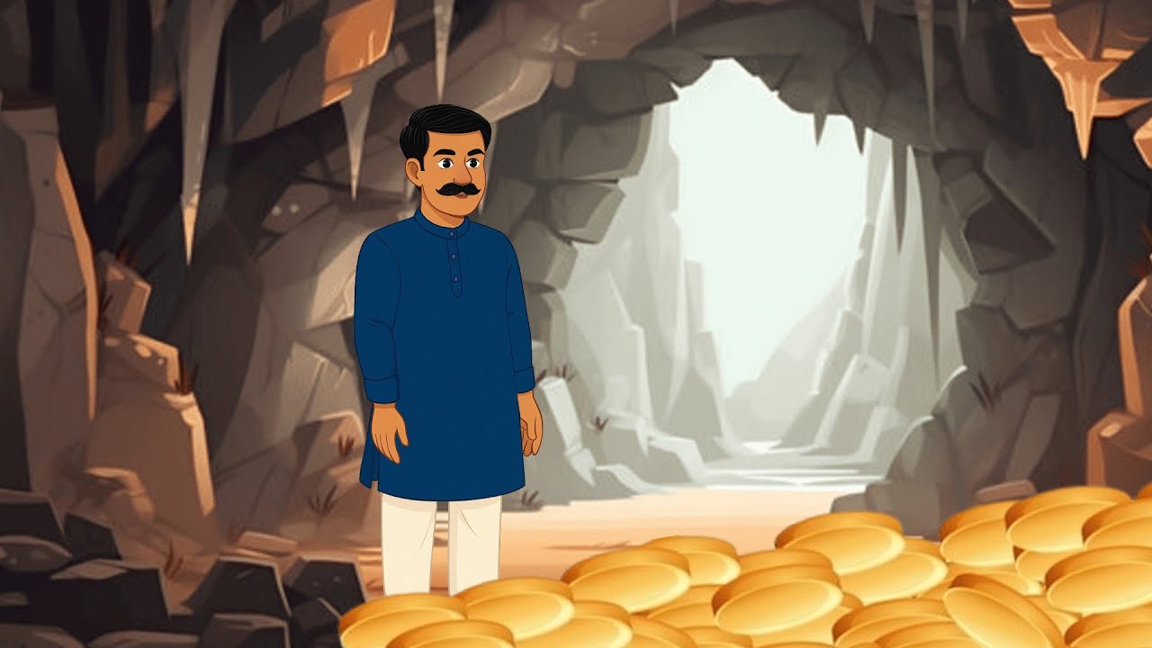 गाँव का आदमी और खजाने का रहस्य | Moral Story | Hindi kahaniya | Panchtantra story