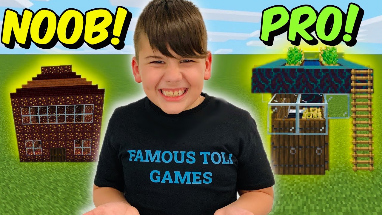 NOOB VS PRO ΠΟΙΟΣ ΘΑ ΧΤΙΣΕΙ ΤΟ ΠΙΟ ΜΙΚΡΟ ΣΠΙΤΙ? *ΣΟΚ* MINECRAFT FAMOUS GAMES @LetsPlayKristina