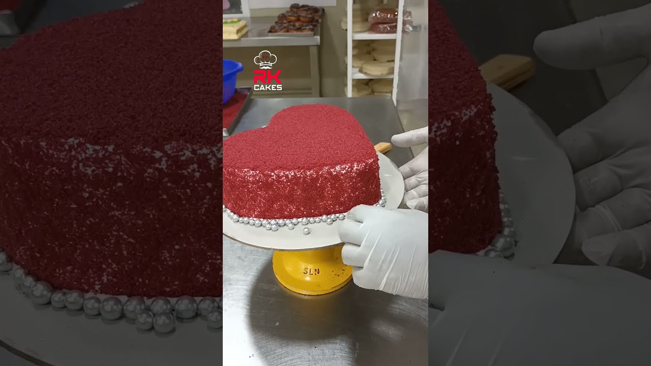 how to make redvelvet heart shape cake