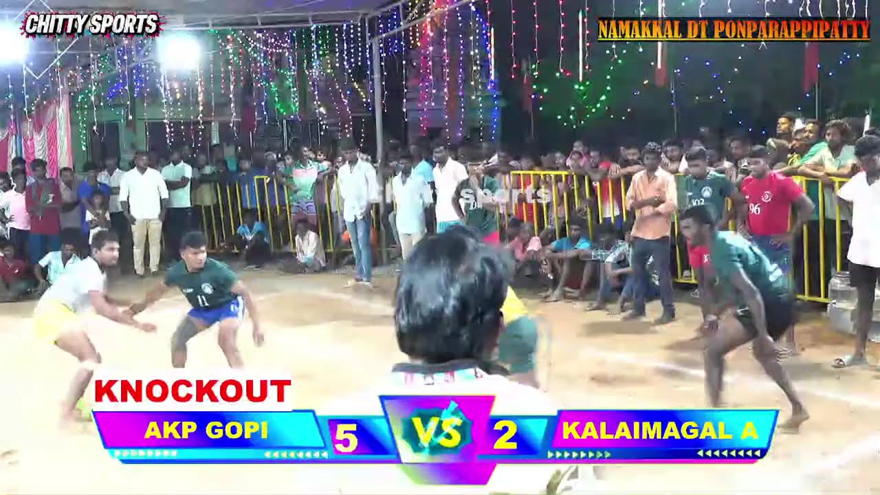 KNOCKOUT KALAIMAGAL  A VS AKP GOPI #KABADDI #SHORTS #VIRL #NAMAKKAL DT PONPARAPPIPATTY#SALEM