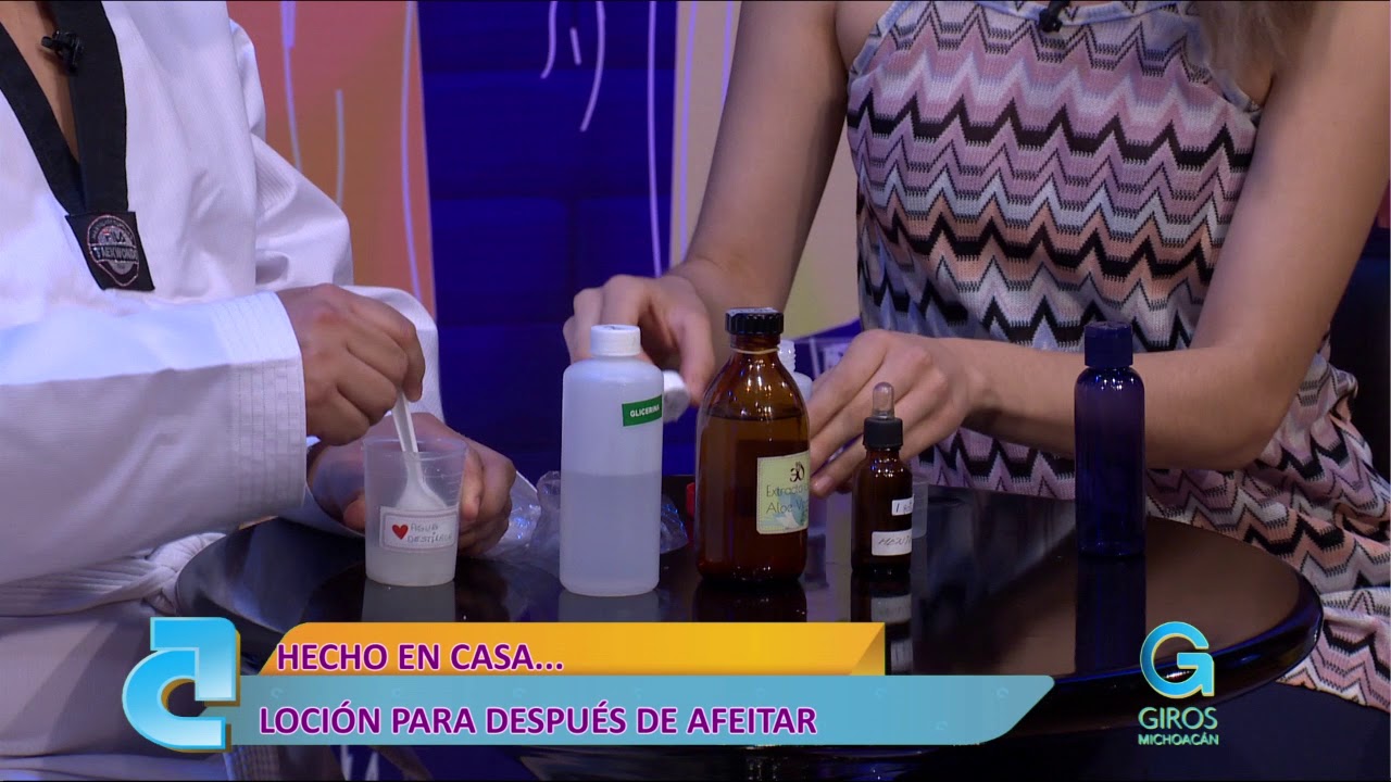 Haz tu propia loción para después de afeitar | Giros Michoacán