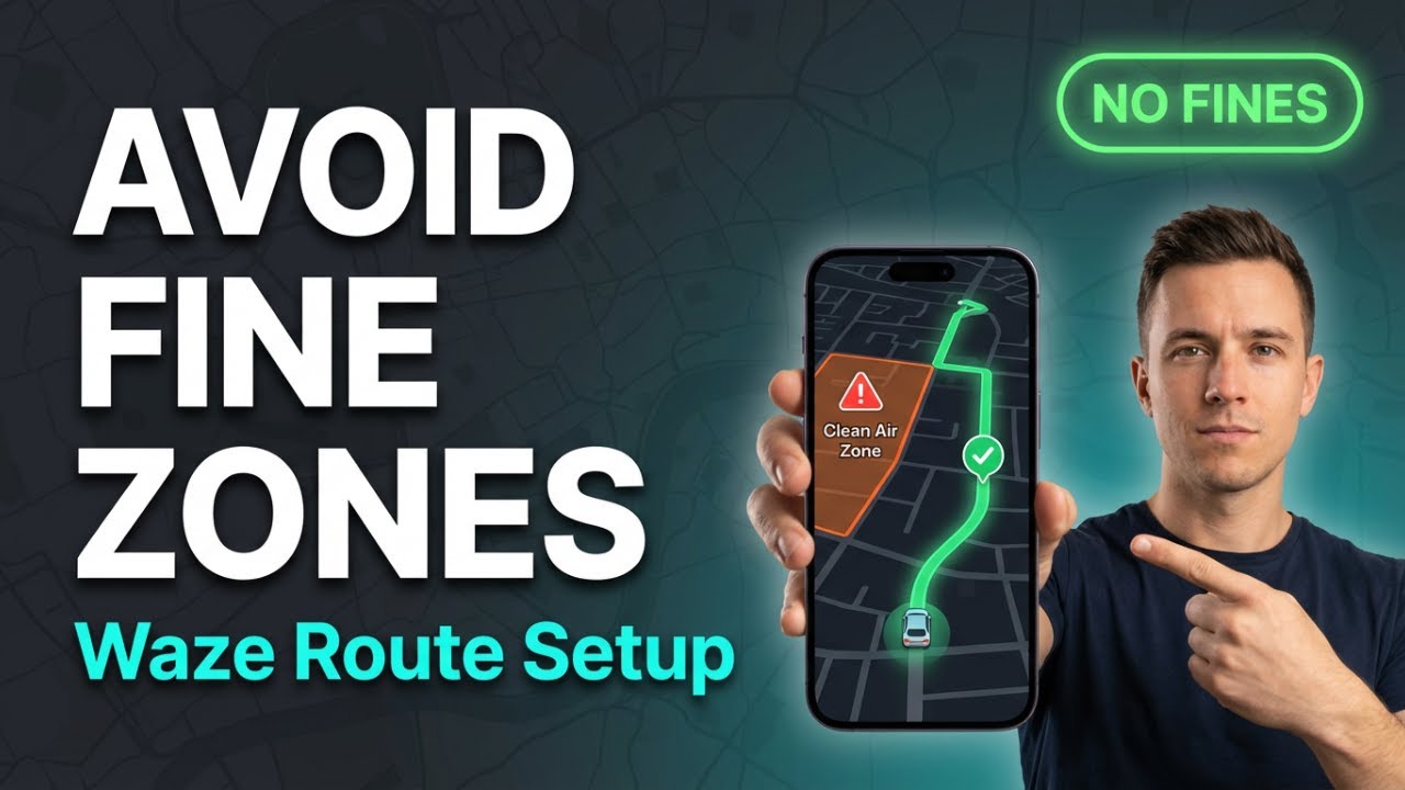 How to Avoid Clean Air Zones (CAZ) on Waze | Step-by-Step Guide