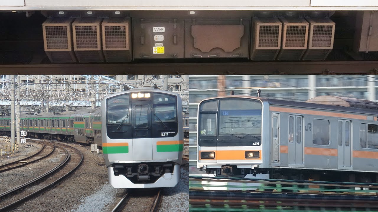 三菱GTO-VVVF 209系,E217系,東京臨海高速鉄道70-000形機器未更新車の加速音をひたすら聞くだけの動画