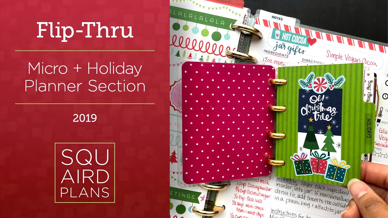 Micro + Holiday Planner Section :: Flip-through :: Happy Planner