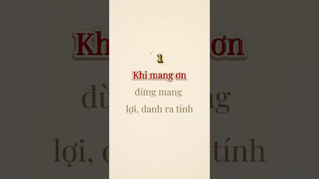 Tâm An 60s | Khi Mang Ơn Người Khác, Đừng Mang Lợi Danh Ra Tính Toán(Lời Người Xưa Dạy)