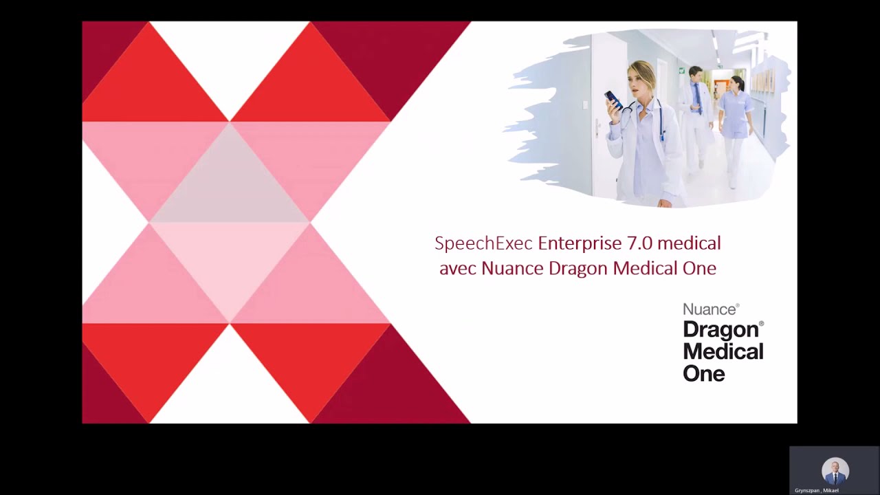 SpeechExec Enterprise 7.0 Medical avec Nuance Dragon Medical One