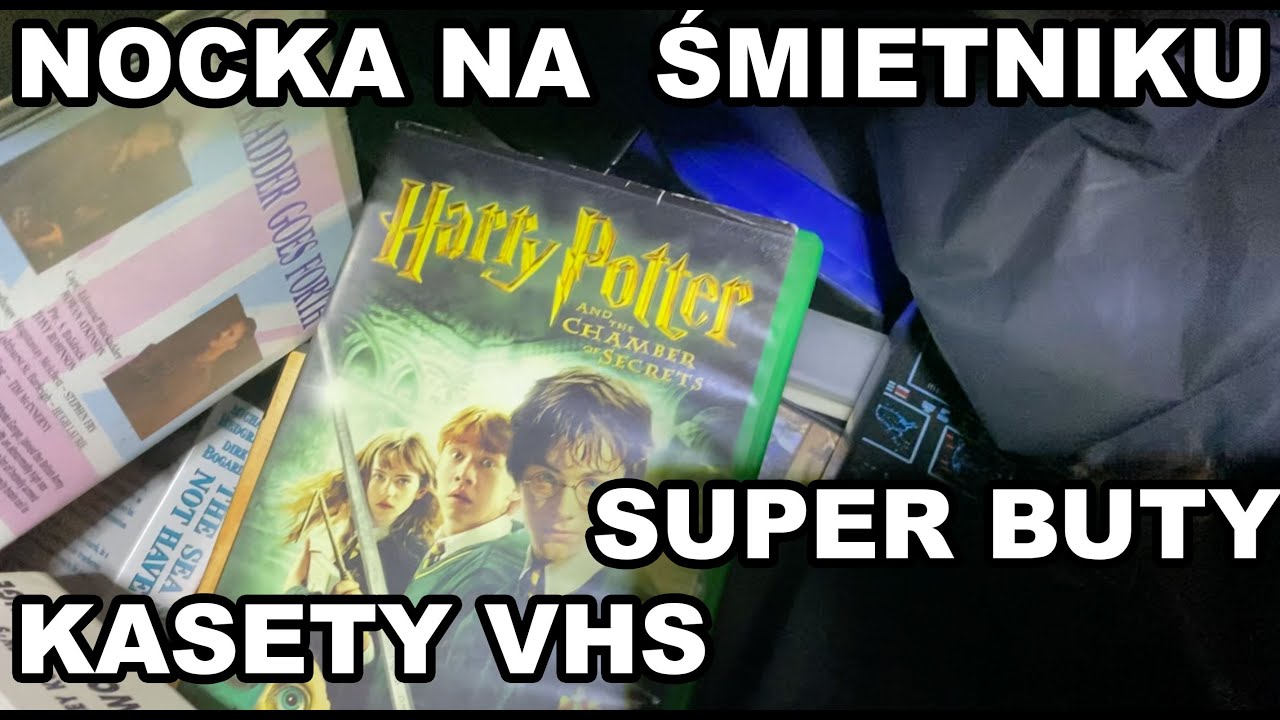 Nocne Śmietnikowe polowanie Super Buty Oddam Za Darmo Kasety VHS Mega Kolekcja