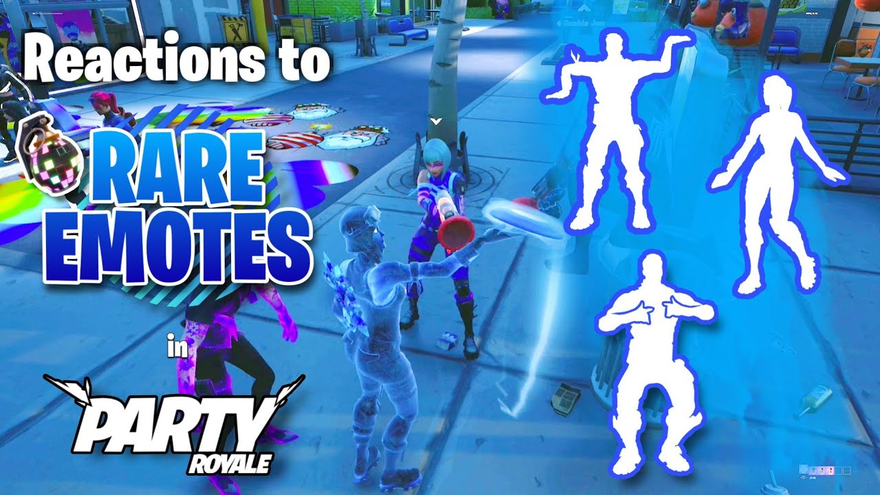 Reactions to my Rare Emotes in Party Royale 27
