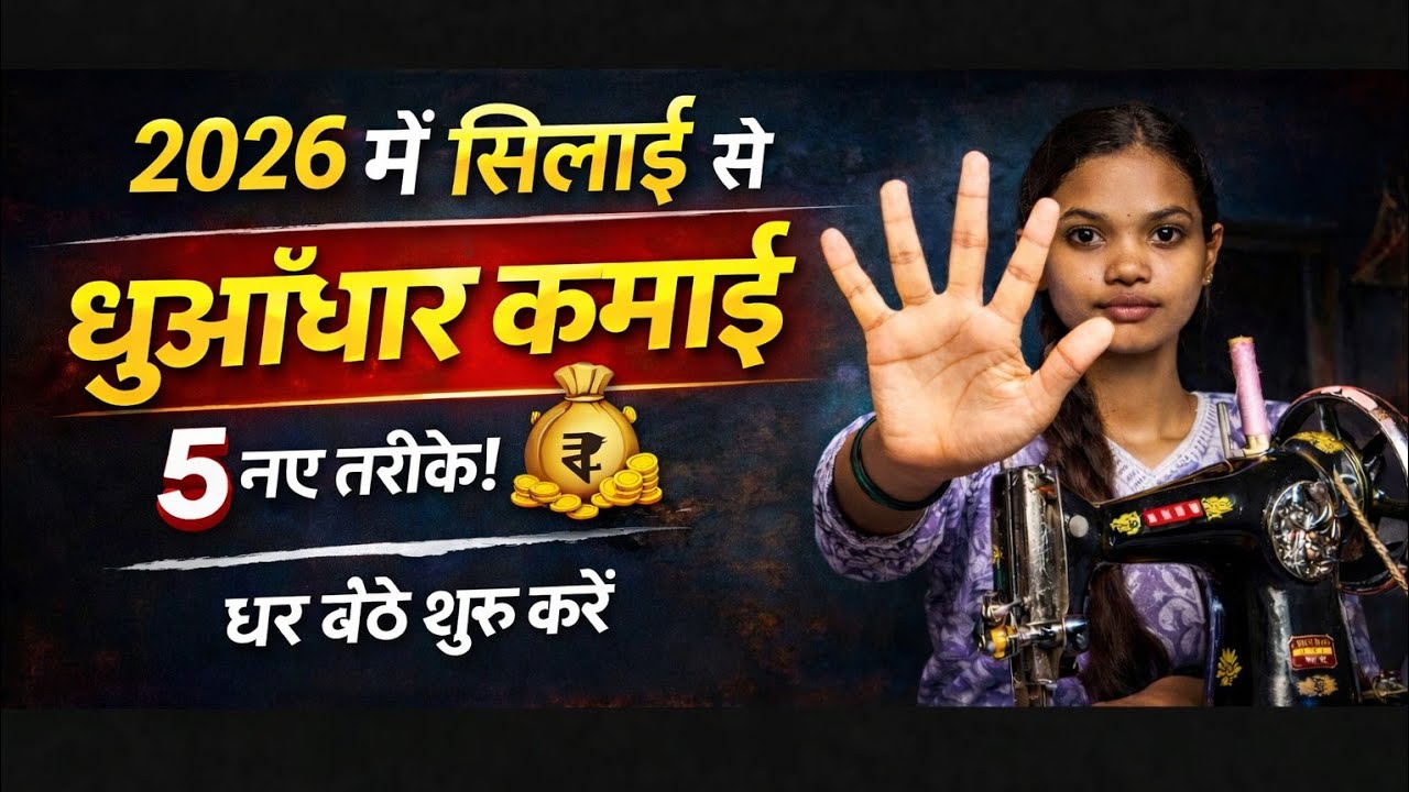 2026 में सिलाई से कमाई के 5 नए तरीके 🔥 घर बैठे शुरू करें | ₹1000 रोज Possible|💸Ravina Stitching|