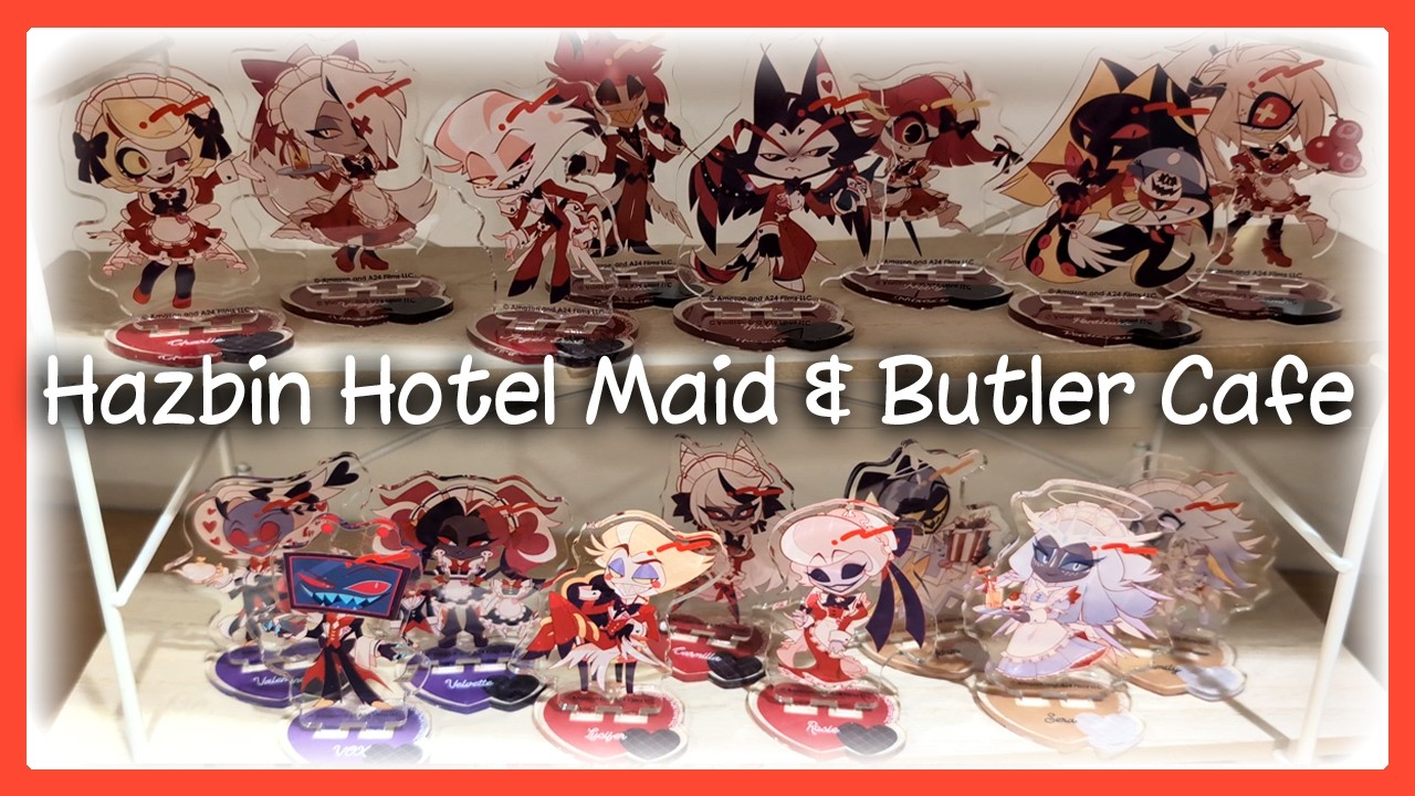 Кафе отеля Hazbin в Японии! �❤️ (кафе-лаунж Hazbin Maid and Butler в Animate Cafe)