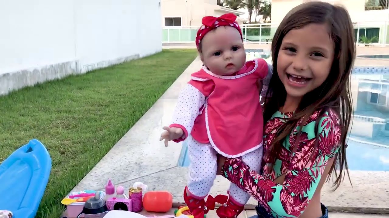 BRINCANDO COM MINHA BEBÊ REBORN - Dudinha Show