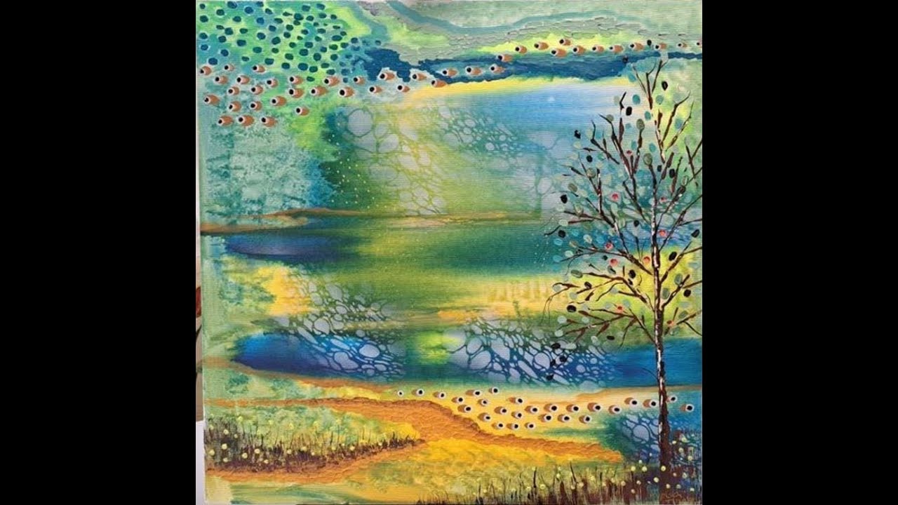 intuïtief abstract schilderen met acryl nr 8 van 50 door Atelier Typisch Tineke