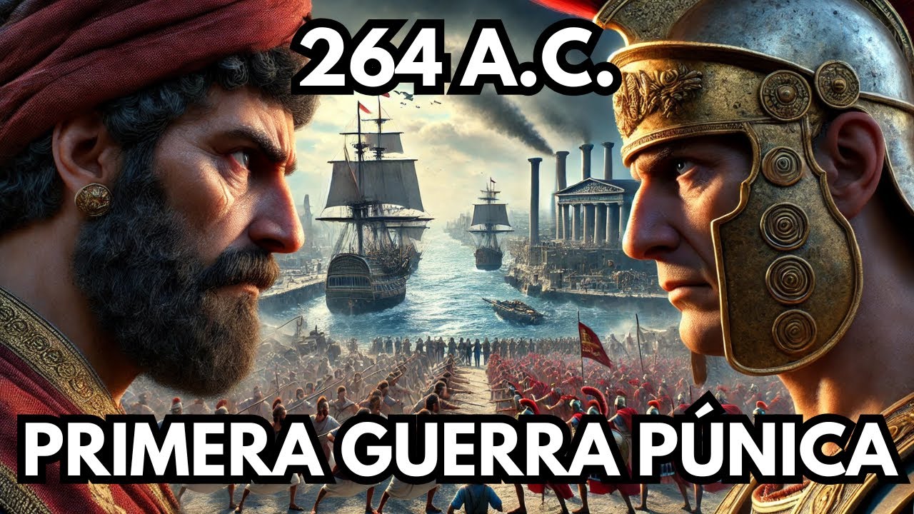 La Primera Guerra P&uacute;nica ⚔️ ROMA VS CARTAGO ⚔️ El comienzo del imperio 👑​ Historia de Guerra Antigua