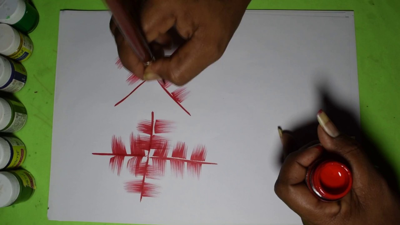 basics fabric painting | free hand fabric painting lessons Telugu | fabric painting HD Images