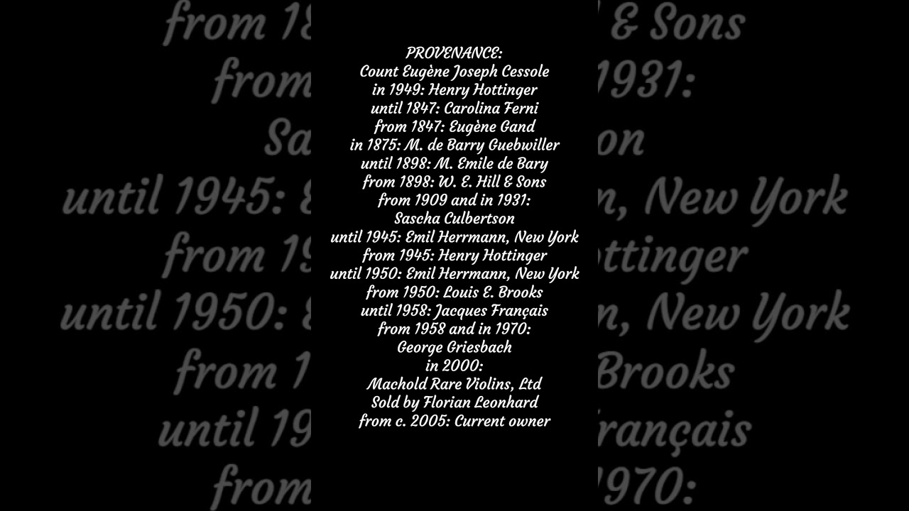 The 1732 'Ferni' Bartolomeo Giuseppe Guarneri 'del Gesù' Violin, Cremona