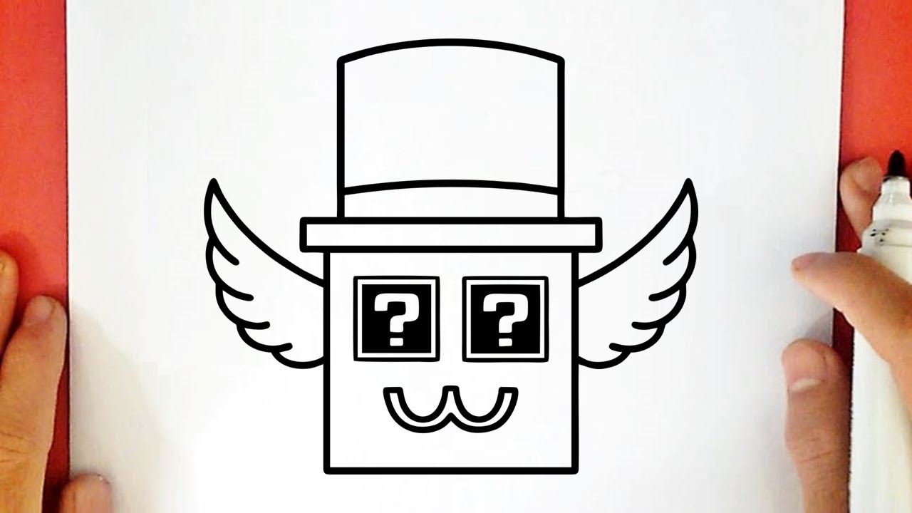 COMMENT DESSINER ADMIN LUCKY BLOCK de Steal a Brainrot (Roblox) - Tutoriel de Dessin &Eacute;tape par &Eacute;tape