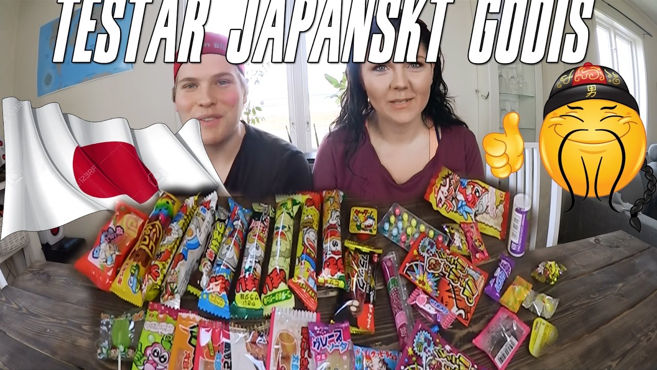 Testar japanskt godis