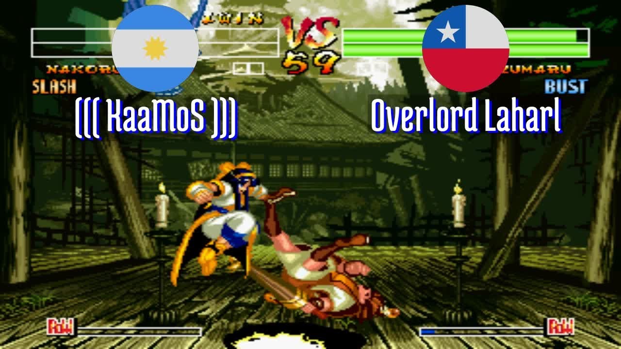 FT5 @samsho4: ((( KaaMoS ))) (AR) vs Overlord Laharl (CL) [Samurai Shodown IV Fightcade] Feb 22