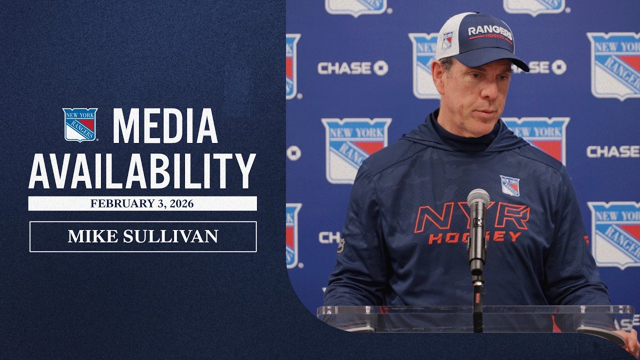 NYR Practice: Mike Sullivan Media Availability | Feb. 3, 2026