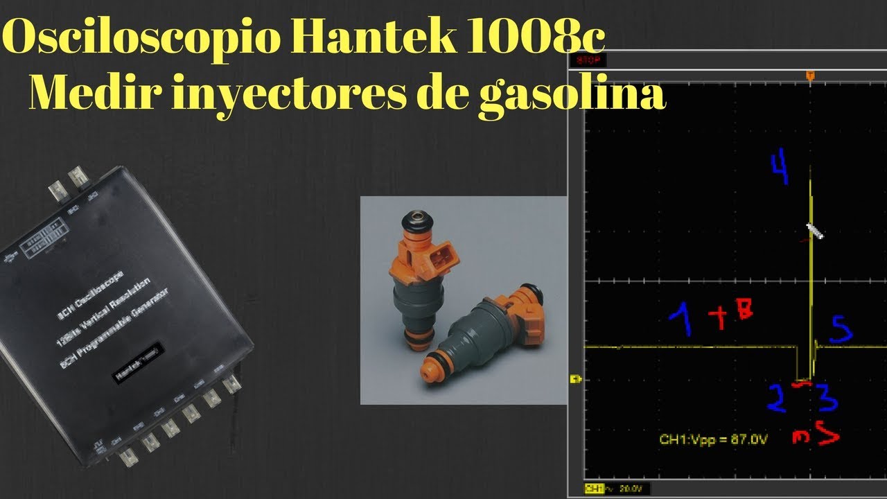 Hantek 1008- Como medir inyectores de combustible