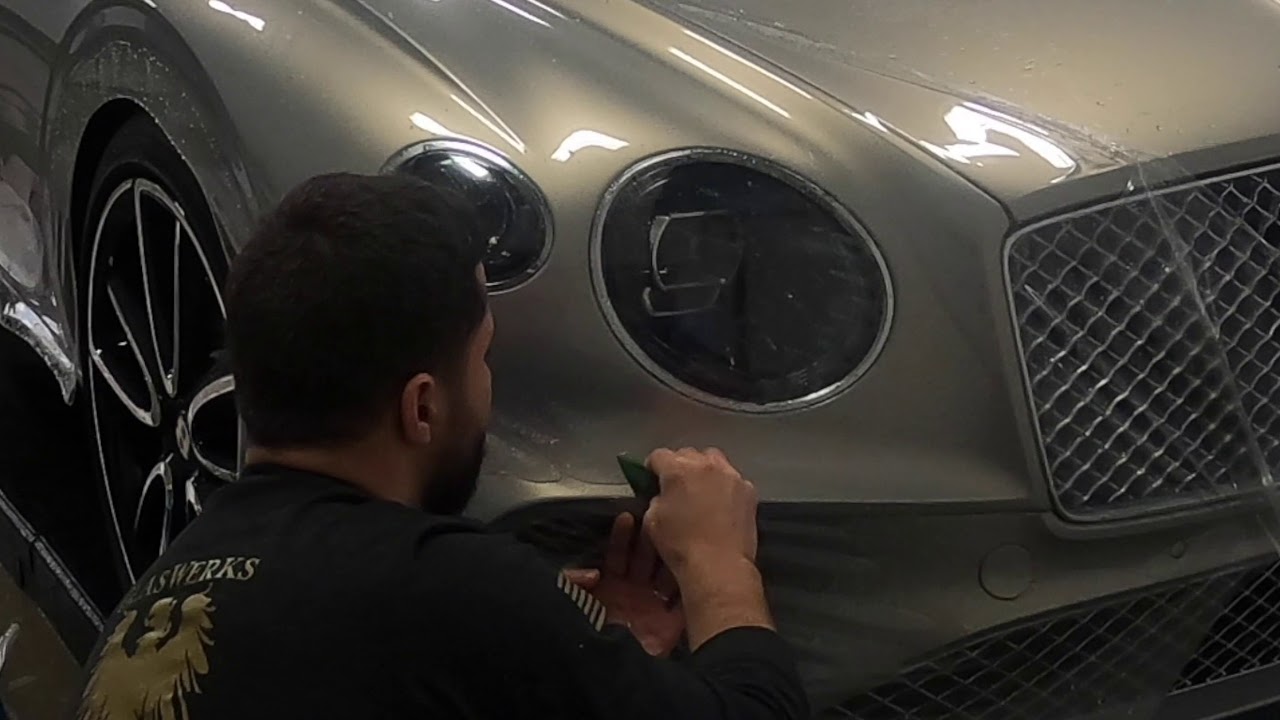 New 2020 Bentley Continental GT clearbra install paint protection luxury car interior awesome color