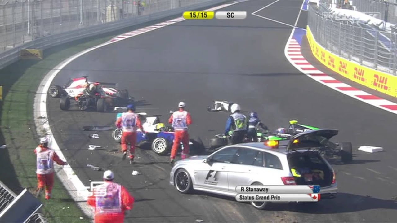 GP3 2014. Sochi Autodrom. Start Mess