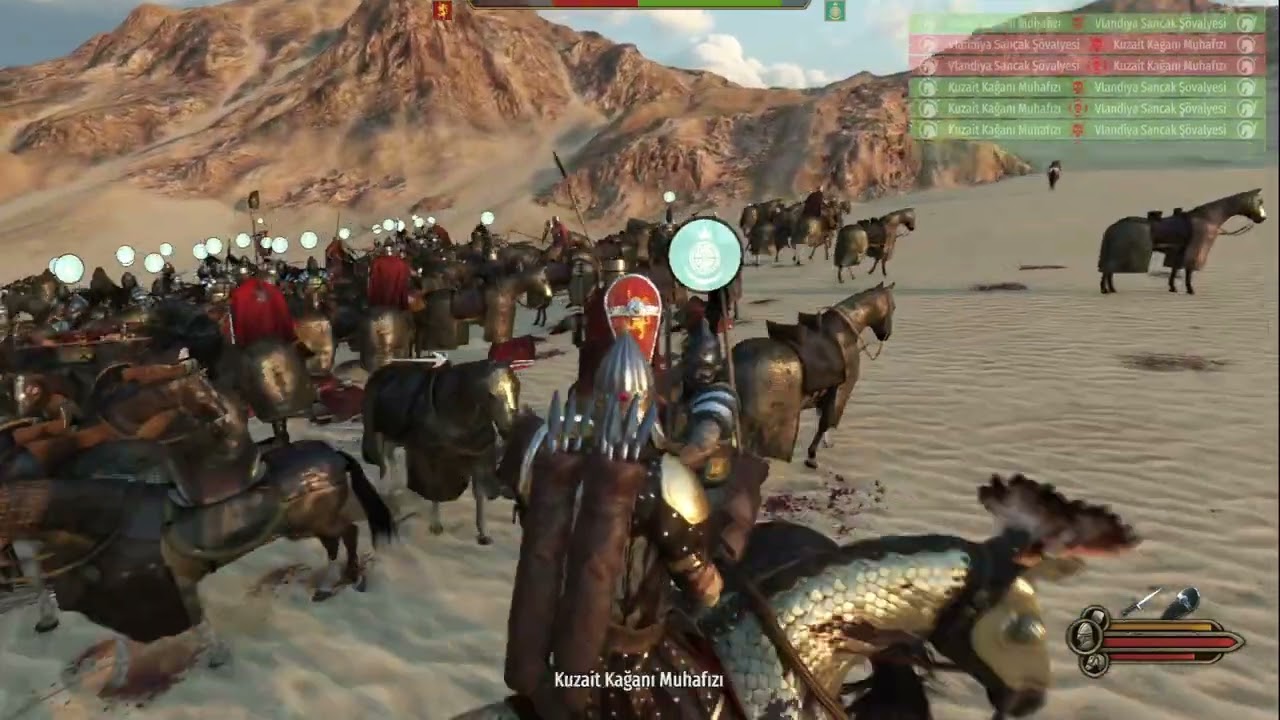 Khuzait Khan's Guard vs Vlandian Banner Knight - Mount & Blade Bannerlord