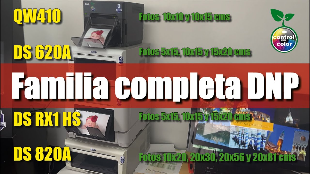 Familia Dnp, linea completa de mini laboratorios de fotografia en controldelcolor