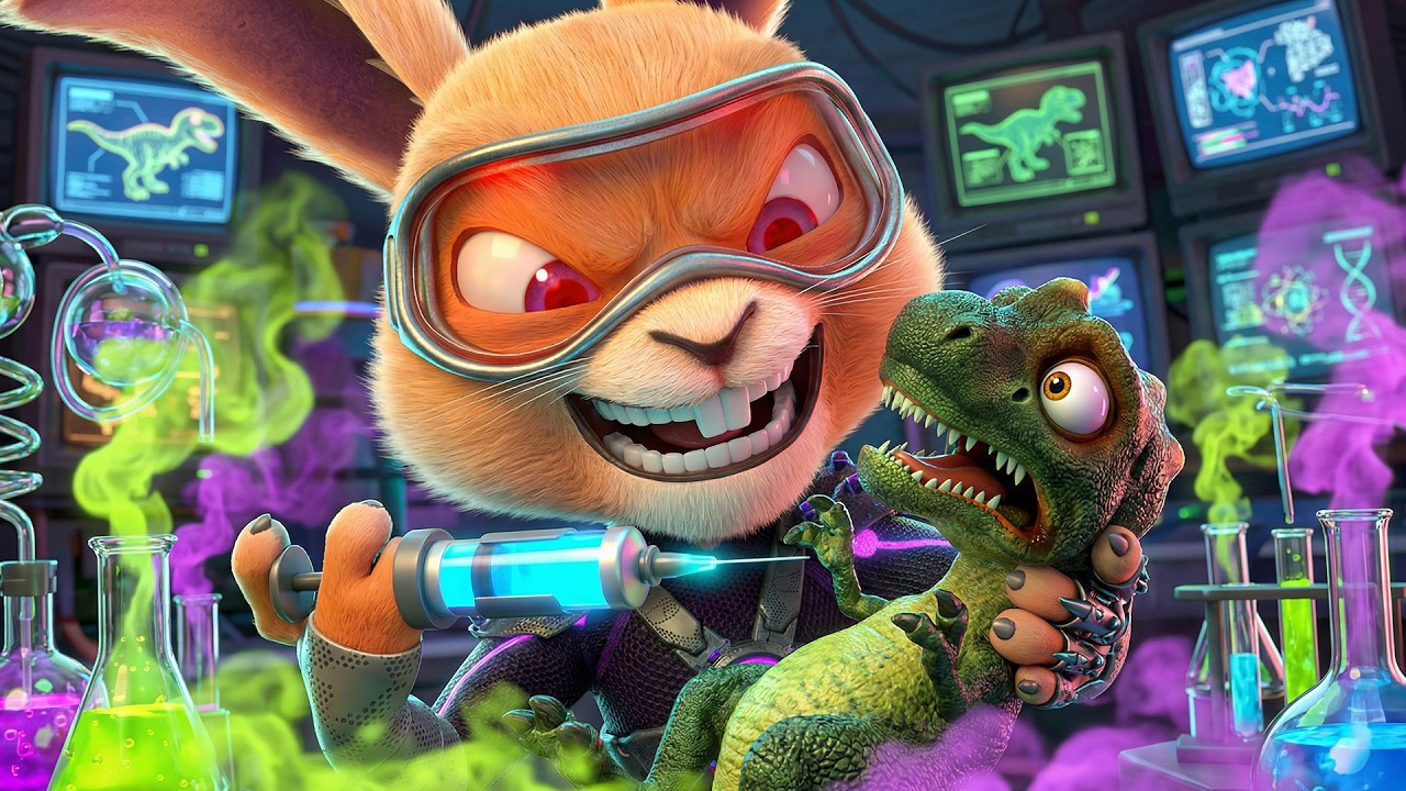 Giant Dinosaur City Rescue Adventure! Baby Police Save the Day | 3D Cartoon for Toddlers Kids Story🦖