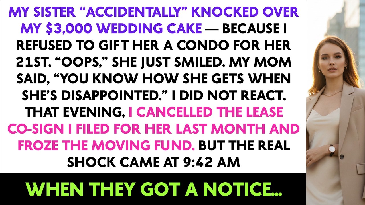 My Sister “Accidentally” Knocked Over My $3,000 Wedding Cake — Because I Refused To Gift Her A Condo