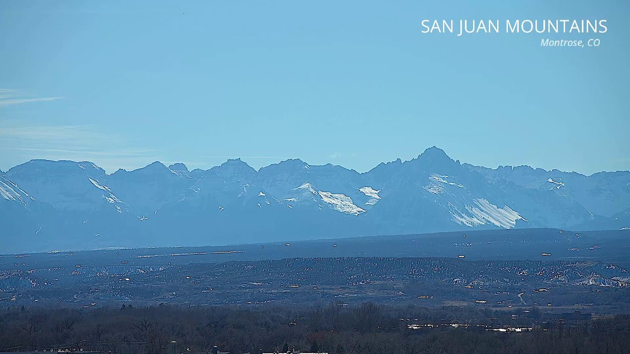 San Juan Mountains Live Stream - Montrose Colorado - January 17