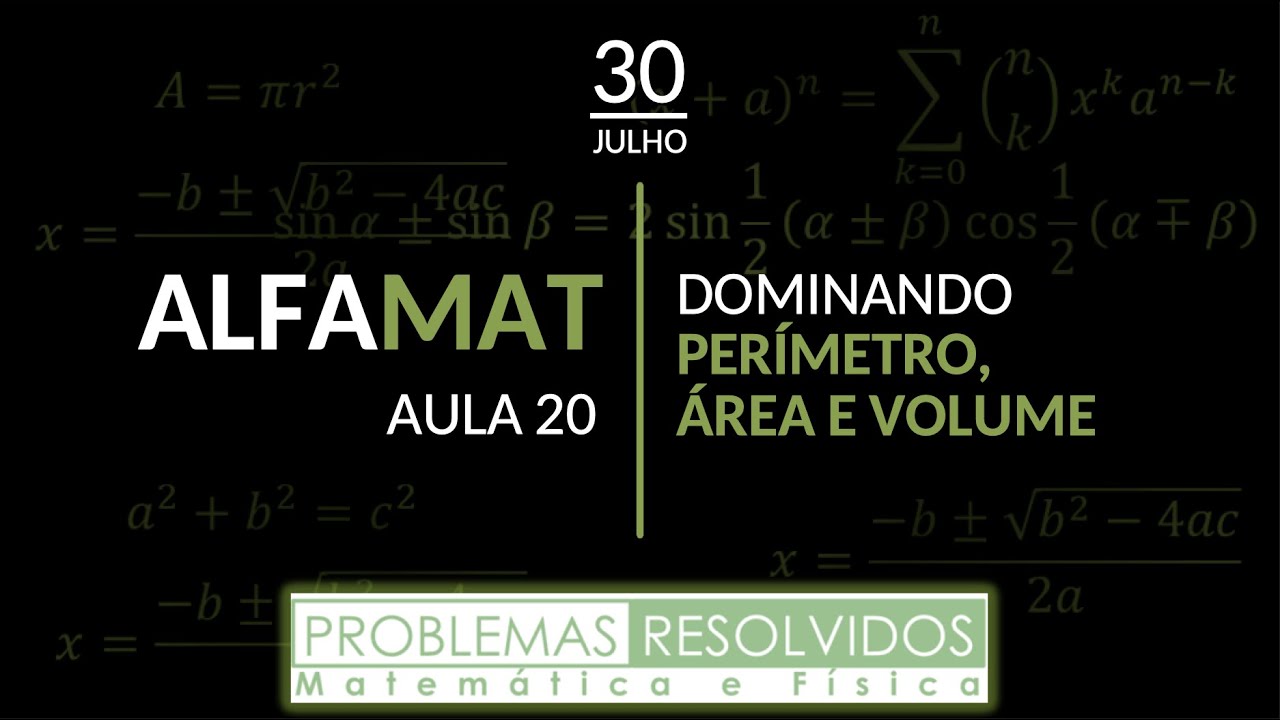 🔴 AO VIVO 🔴 ALFAMAT – 7ª Série – 20ª AULA – 30/julho/2021