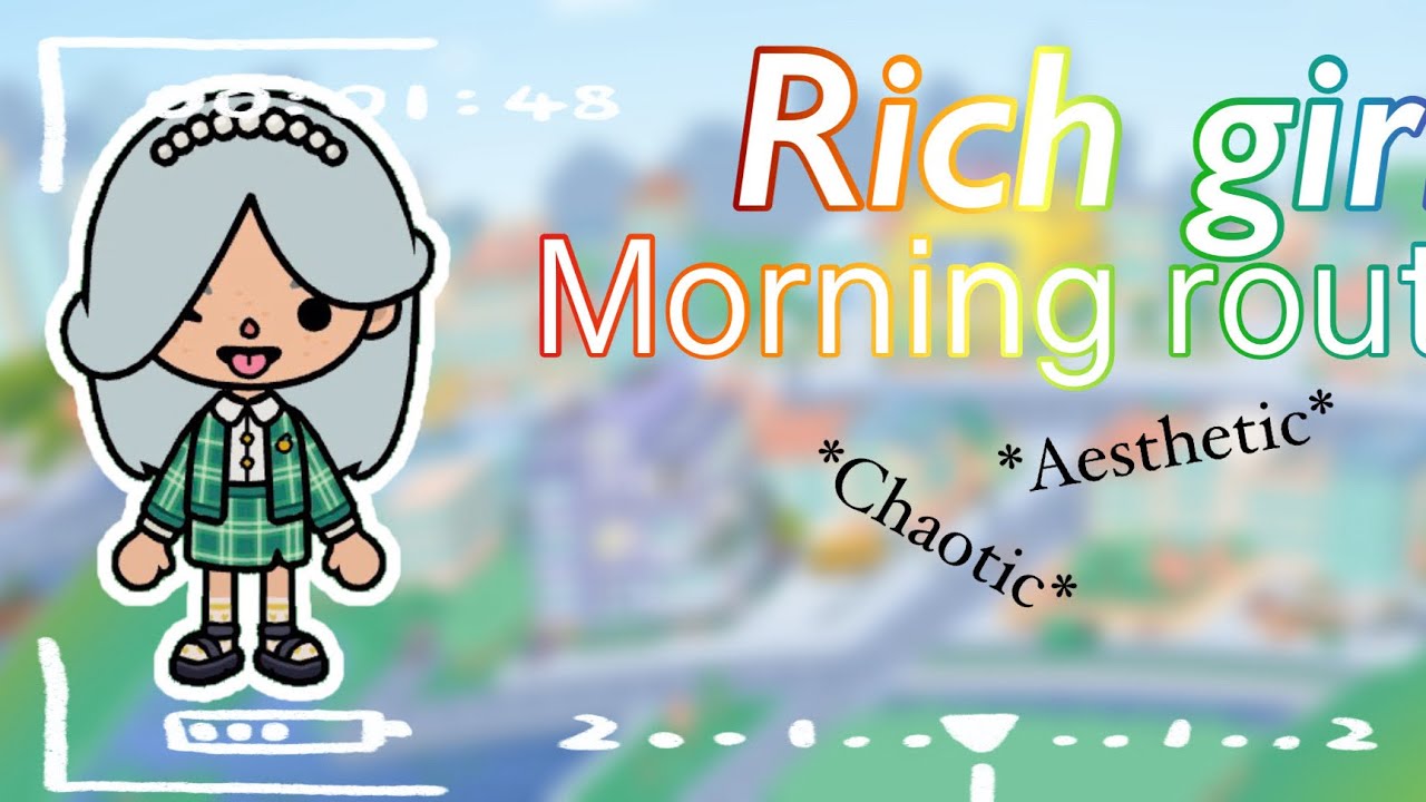 Rich girl morning routine chaotic yet aesthetic ￼👌🏽