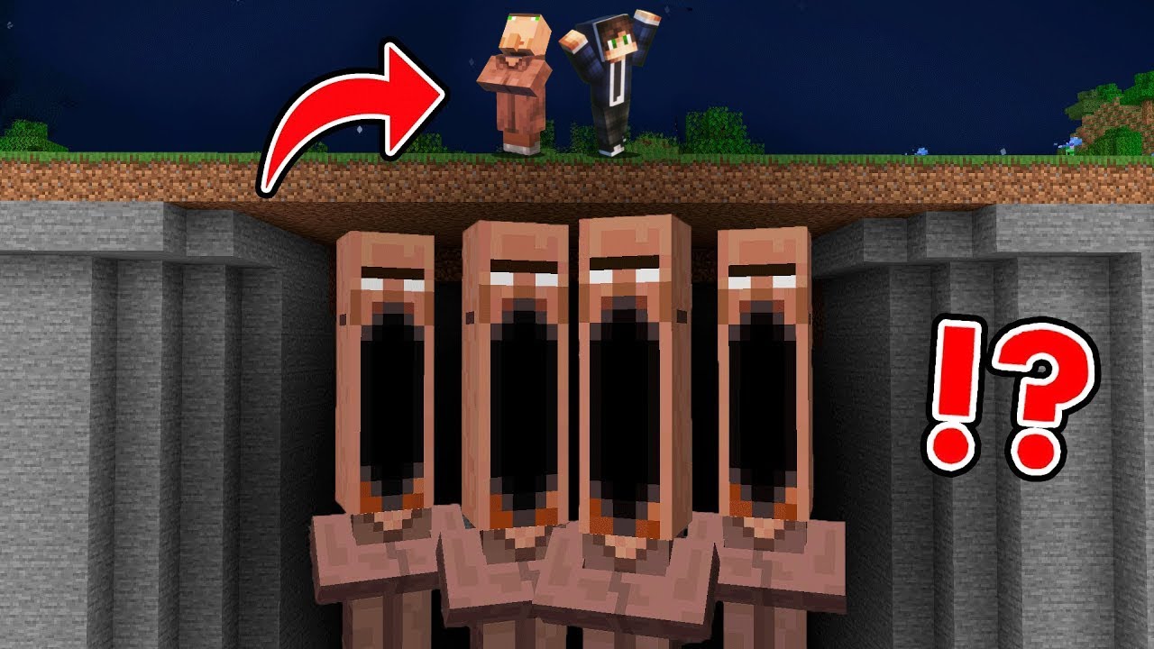 Pronasao Sam Uklete Villagere Ispod Sela u Minecraftu