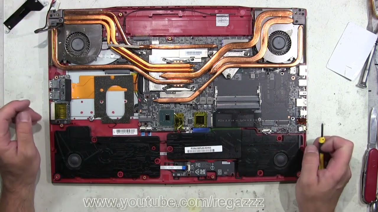 MSI GP73 Leopard 8RF 17inch How To Complete Take Apart Full Disassembly Nothing Left