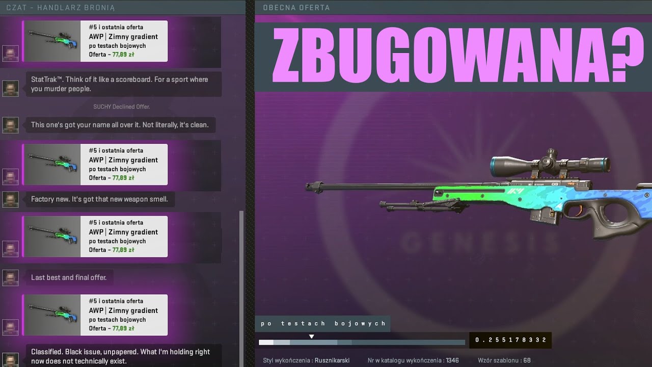 TERMINAL GENESIS ZBUGOWANY? 😱 SKINY PO 15 GROSZY!