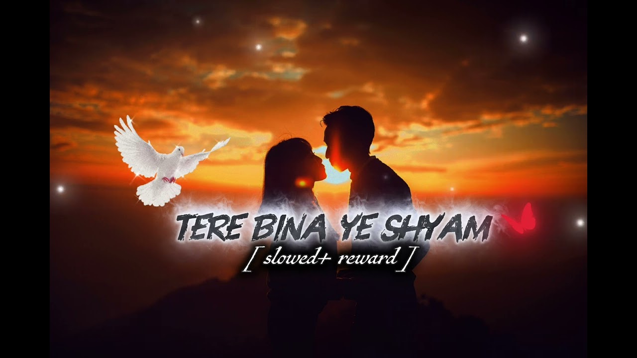 Tere Bina Ye Shyam [ slowed + reward ] #newsong2025 #lovestorysong#hindiromanticsong#lofilove#night 