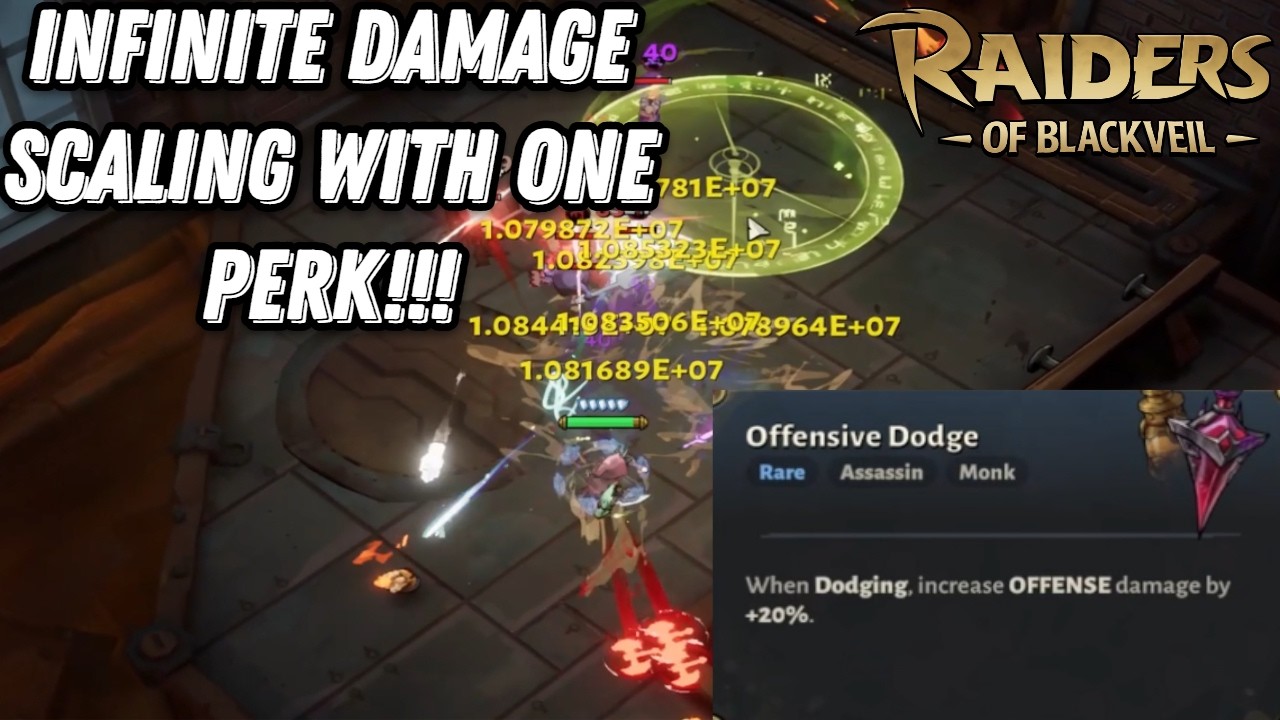 INFINITE damage scaling with ONE perk! One shotting EVERYTHING! Raiders of Blackveil