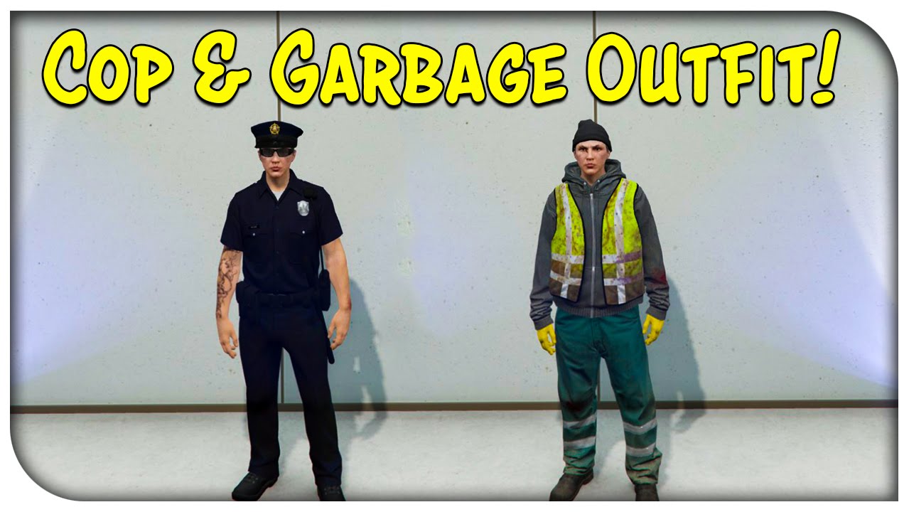 GTA 5 Online - NEW Police Uniform & Garbage Man Outfit Glitch! (After patch 1.28) [GTA V]