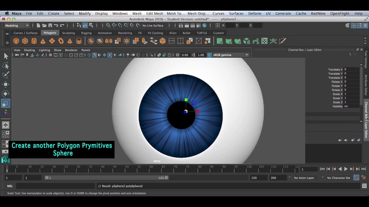 3D Stylized Eye Tutorial Maya