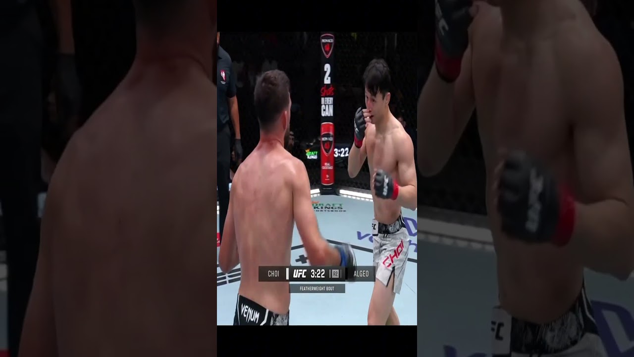 DOOHO CHOI GETS EMOTIONAL AFTER KO #ufc #mma #doohochoi