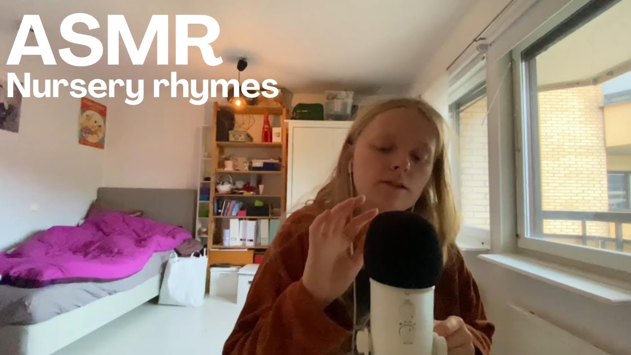 ASMR| Nursery rhymes (spiders crawling, crack an egg, if your happy, wheels on the bus etc.)✨💤