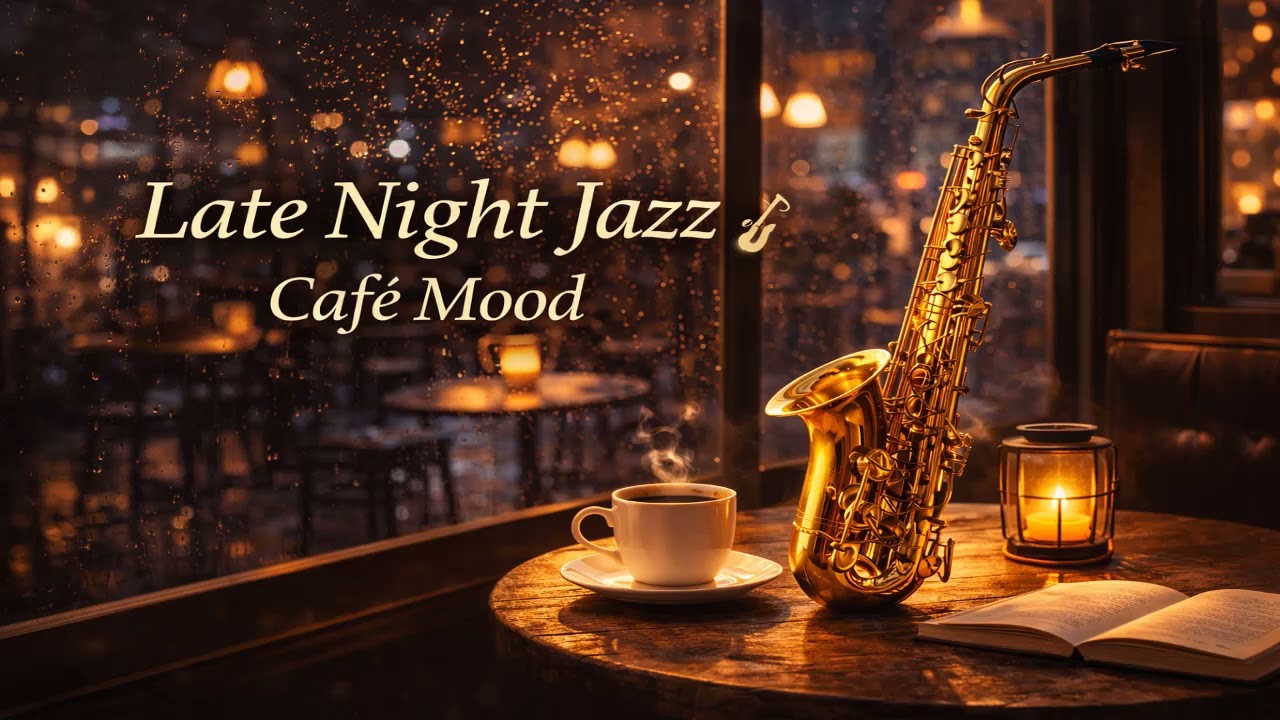 Late Night Jazz Café ☕🎷 | Smooth Jazz for Relaxing, Working & Chill Evening
