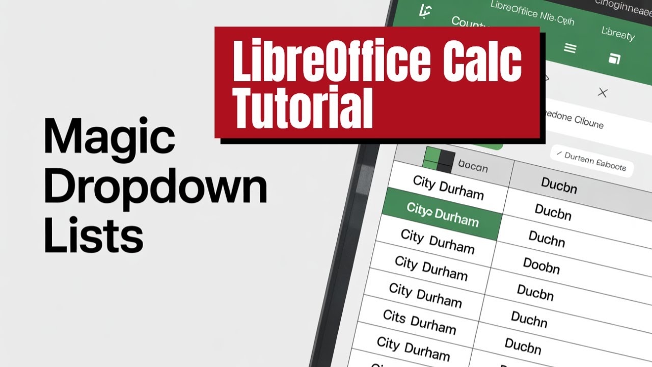 How to Make Magic Drop Down Lists in Calc!