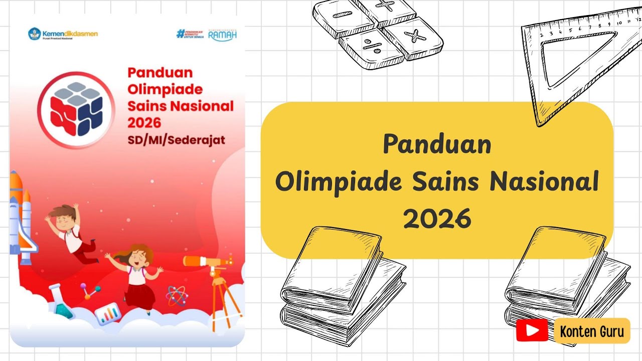 📘 Panduan OSN 2026 SD/MI/Sederajat  – Lengkap & Terbaru!