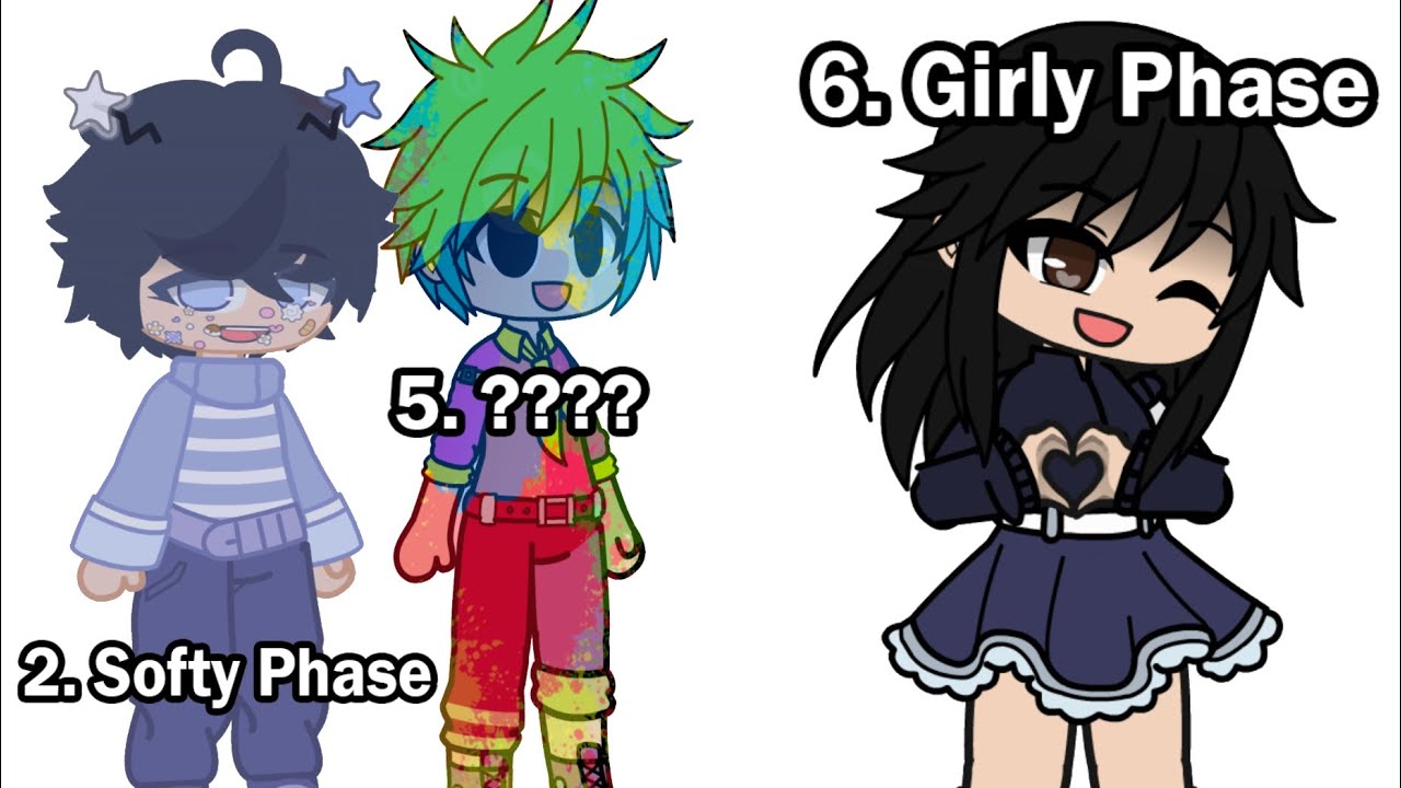 Мой OC в другой фазе Gacha: 😨👈